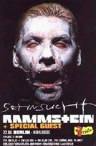 Konzert-Ticket von Rammstein