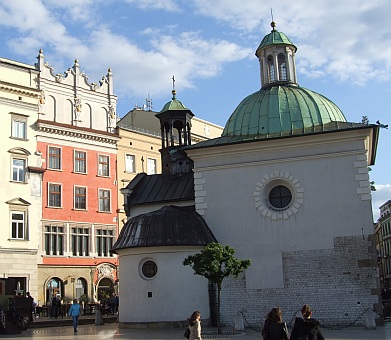 Adalbert-Kirche auf dem Hauptmarkt von Krakau