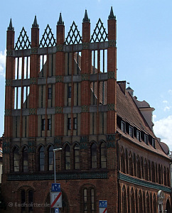 Das alte Rathaus am Heumarkt in Stettin