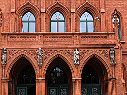 Eingangsportal vom Neuen Rathaus in Stettin
